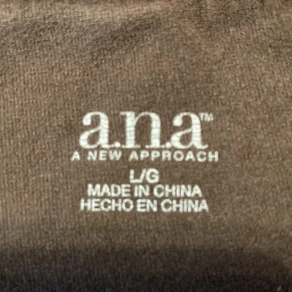 🌸 a.n.a. Brown Cropped Leggings L - Picture 8 of 13